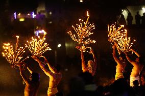 Maha Aarti Prayer On Paush Purnima - India