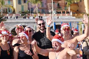 Louis Sarkozy in Menton For New Year’s Day Dip - France