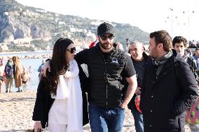 Louis Sarkozy in Menton For New Year’s Day Dip - France