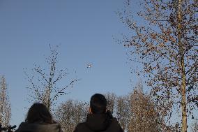 Victims of Crans-Montana arriving via helicopter at Hospital in Milan