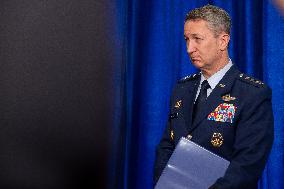 Donald Trump at news conference at the Mar-a-Lago Club in Palm Beach
