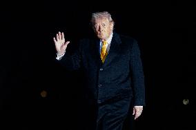 Donald Trump Returns to White House