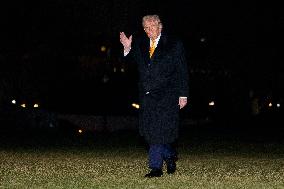 Donald Trump Returns to White House