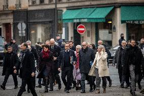 French Government Arriving at First Cabinet Meeting of 2026 at Elysee - Paris