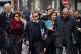 French Government Arriving at First Cabinet Meeting of 2026 at Elysee - Paris