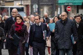 French Government Arriving at First Cabinet Meeting of 2026 at Elysee - Paris