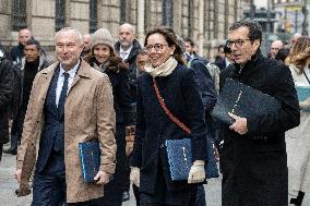 French Government Arriving at First Cabinet Meeting of 2026 at Elysee - Paris
