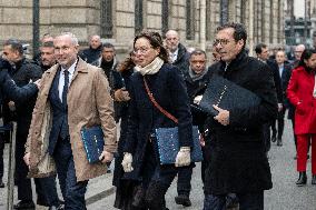 French Government Arriving at First Cabinet Meeting of 2026 at Elysee - Paris