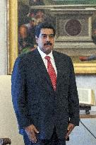 File photo of Nicolas Maduro with Pope Francis in 2013 - Vatican