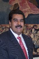 File photo of Nicolas Maduro with Pope Francis in 2013 - Vatican