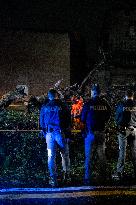 Tree Collapses Near Colosseum Due to Bad Weather - Rome