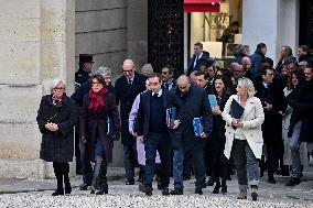 French Government Arriving at First Cabinet Meeting of 2026 at Elysee - Paris