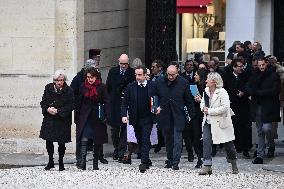 French Government Arriving at First Cabinet Meeting of 2026 at Elysee - Paris