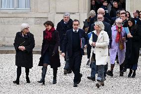 French Government Arriving at First Cabinet Meeting of 2026 at Elysee - Paris