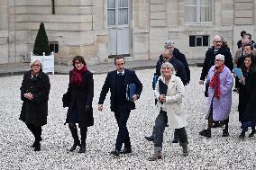 French Government Arriving at First Cabinet Meeting of 2026 at Elysee - Paris