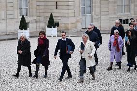 French Government Arriving at First Cabinet Meeting of 2026 at Elysee - Paris