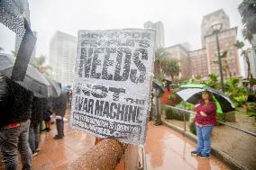 Los Angeles Rally Backs Venezuela - USA