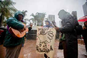 Los Angeles Rally Backs Venezuela - USA