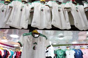 High Demand for Algerian National Team Jerseys in Algiers - Algeria