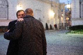 French Government Arriving at First Cabinet Meeting of 2026 at Elysee - Paris