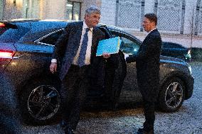 French Government Arriving at First Cabinet Meeting of 2026 at Elysee - Paris