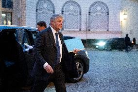 French Government Arriving at First Cabinet Meeting of 2026 at Elysee - Paris