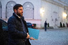 French Government Arriving at First Cabinet Meeting of 2026 at Elysee - Paris