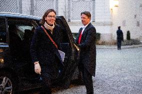 French Government Arriving at First Cabinet Meeting of 2026 at Elysee - Paris