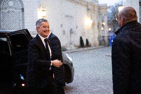 French Government Arriving at First Cabinet Meeting of 2026 at Elysee - Paris