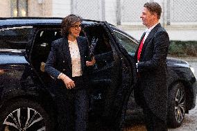 French Government Arriving at First Cabinet Meeting of 2026 at Elysee - Paris