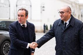 French Government Arriving at First Cabinet Meeting of 2026 at Elysee - Paris