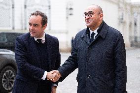 French Government Arriving at First Cabinet Meeting of 2026 at Elysee - Paris