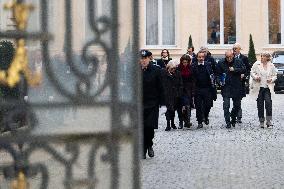 French Government Arriving at First Cabinet Meeting of 2026 at Elysee - Paris