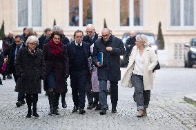 French Government Arriving at First Cabinet Meeting of 2026 at Elysee - Paris