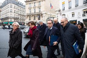 French Government Arriving at First Cabinet Meeting of 2026 at Elysee - Paris
