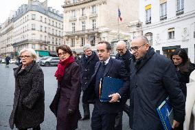 French Government Arriving at First Cabinet Meeting of 2026 at Elysee - Paris