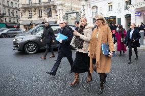 French Government Arriving at First Cabinet Meeting of 2026 at Elysee - Paris