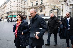 French Government Arriving at First Cabinet Meeting of 2026 at Elysee - Paris