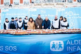 Traditional Roscón De Reyes of Aldeas Infantiles at Puerta Del Sol