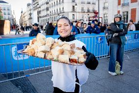Traditional Roscón De Reyes of Aldeas Infantiles at Puerta Del Sol