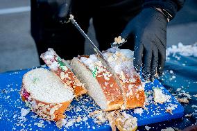 Traditional Roscón De Reyes of Aldeas Infantiles at Puerta Del Sol