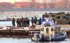 Maduro with Is Wife Arrive at New York Heliport - NYC