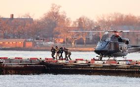 Maduro with Is Wife Arrive at New York Heliport - NYC