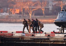 Maduro with Is Wife Arrive at New York Heliport - NYC