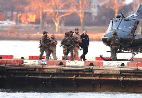 Maduro with Is Wife Arrive at New York Heliport - NYC