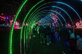 Lantern Festival At Chateau Castel Novel In Varetz - France