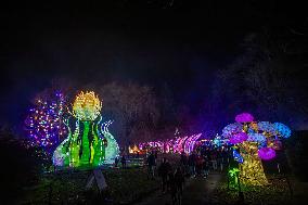 Lantern Festival At Chateau Castel Novel In Varetz - France