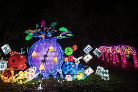 Lantern Festival At Chateau Castel Novel In Varetz - France