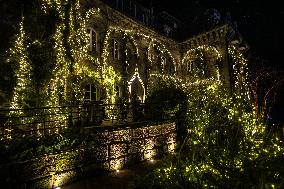 Lantern Festival At Chateau Castel Novel In Varetz - France