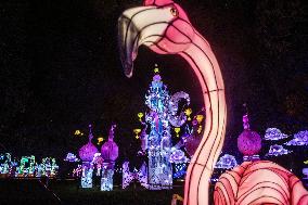 Lantern Festival At Chateau Castel Novel In Varetz - France